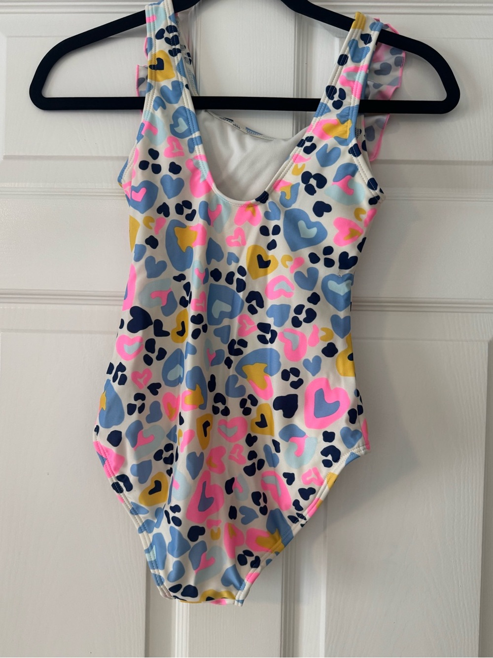 Cat & Jack Girls' Heart Print One-Piece Swimsuit NWOT - Picture 2 of 4